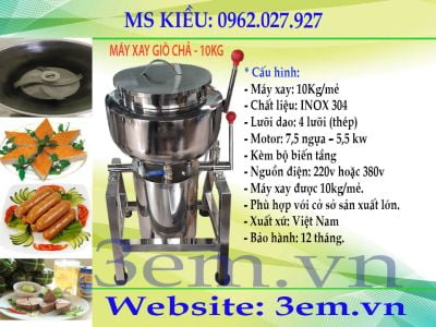 MÁY XAY GIÒ CHẢ 10KG